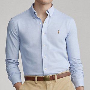Ralph Lauren Knit Oxford in Baby Blue Size XXL